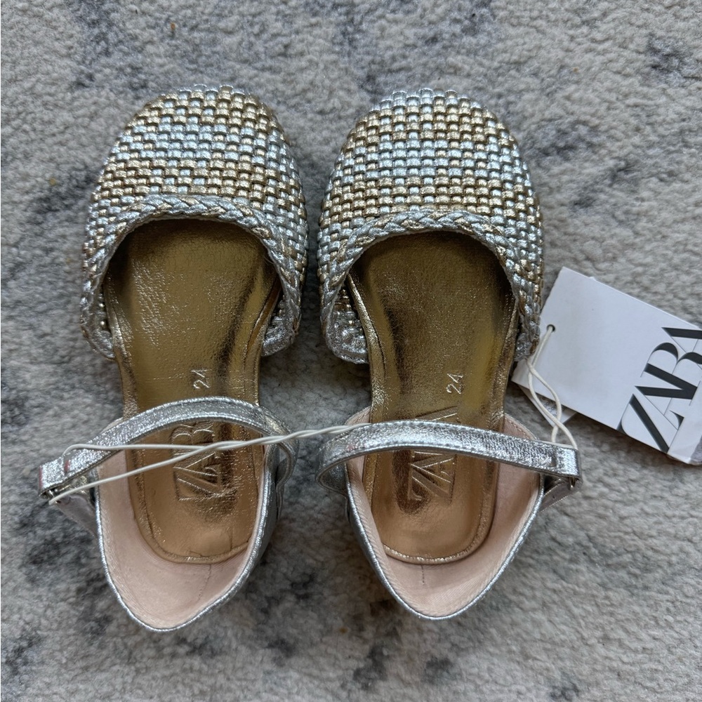 Zara toddler holiday shoes size 8 NWT
